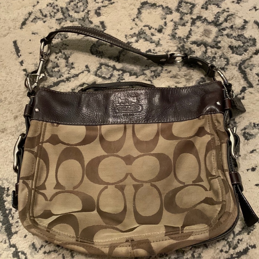 Classic Coach print handbag